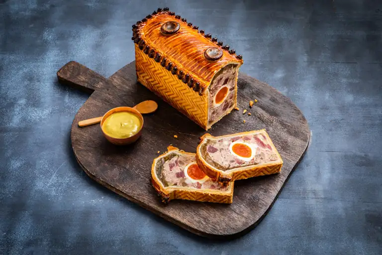 Gammon, Egg and Pineapple Pork Pie Recipe