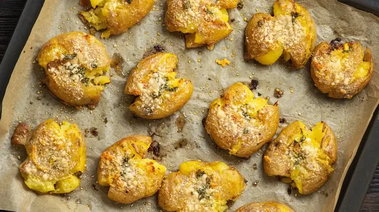 Para obtener unas patatas machacadas perfectamente crujientes, guarda la olla