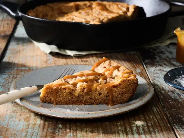 Proportion and Technique for the Caramel Apple Skillet Cookie