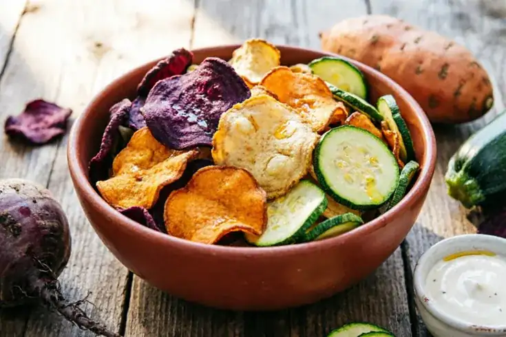 Homemade Vegetable Chips: A Mix of Carrots, Beets, and Parsnips + Cooking Tips