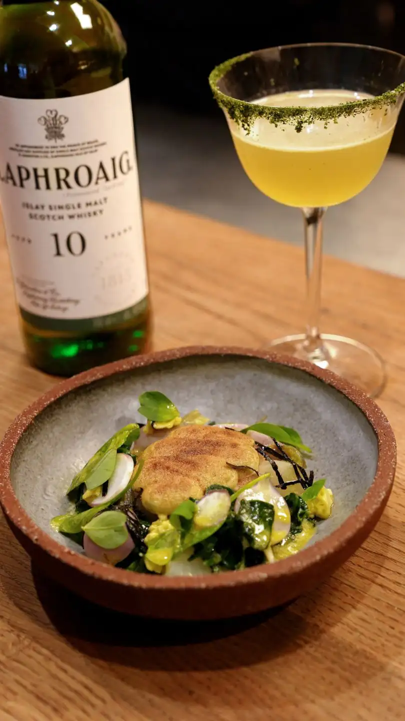 Receta: Bacalao gratinado, alioli ahumado, nabo con dashi y salsa pil-pil