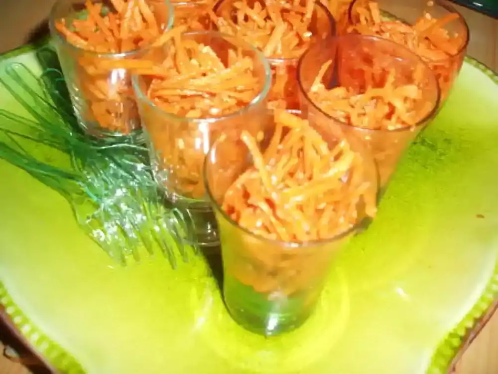 Carrot and sesame seed verrine recipe