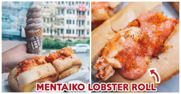 Lobsters & Ice Cream Review: $20 Nett Mentaiko Lobster Roll And Seafood Ice-Cream At Chinatown