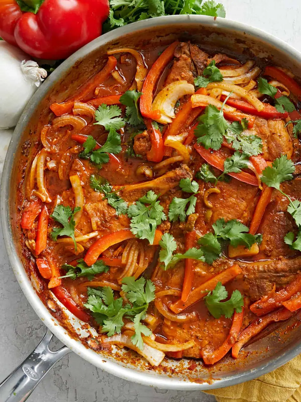 Chuletas Guisadas (Puerto Rican Stewed Pork Chops)