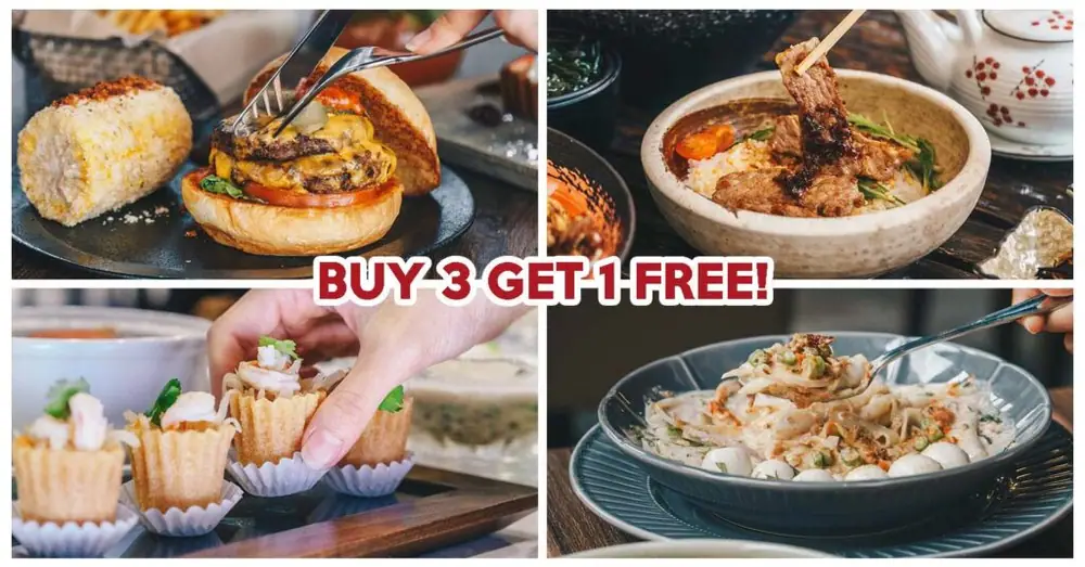 Esplanade Mall Has A Buy-3-Get-1-Free Lunch Promo On Ramen, Burgers, Peranakan Food & More