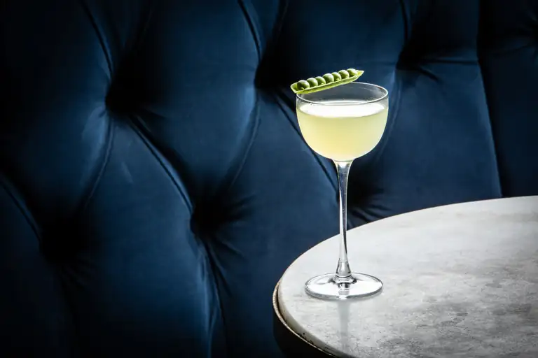 Receta de martini de guisantes dulces