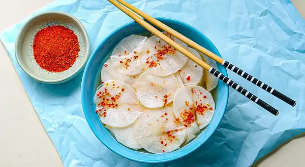 Korean-Style Pickled Daikon