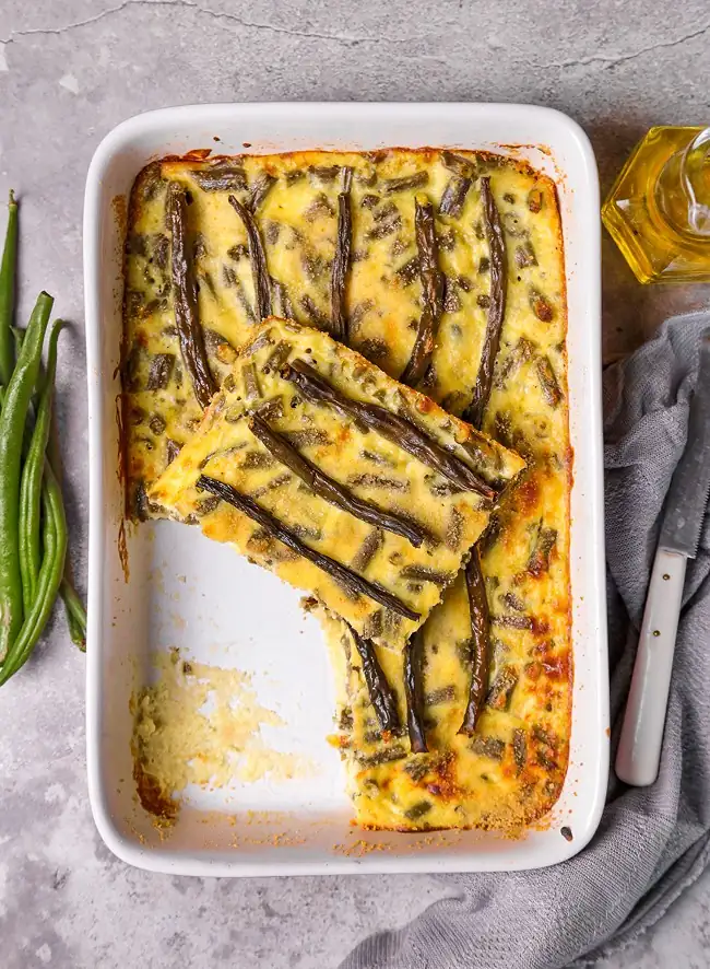 Green Bean Flan with Béchamel Sauce Recipe - Sweet and Sour