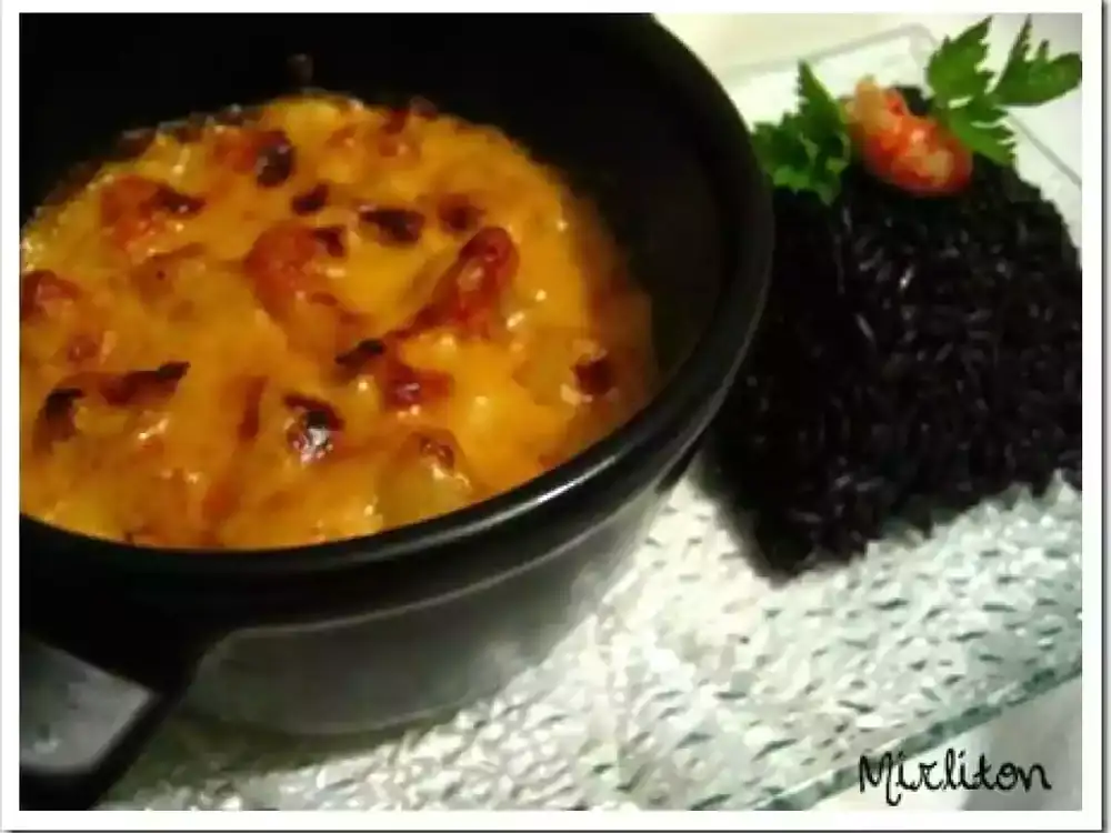 Gratin recipe for crayfish tails and scallops