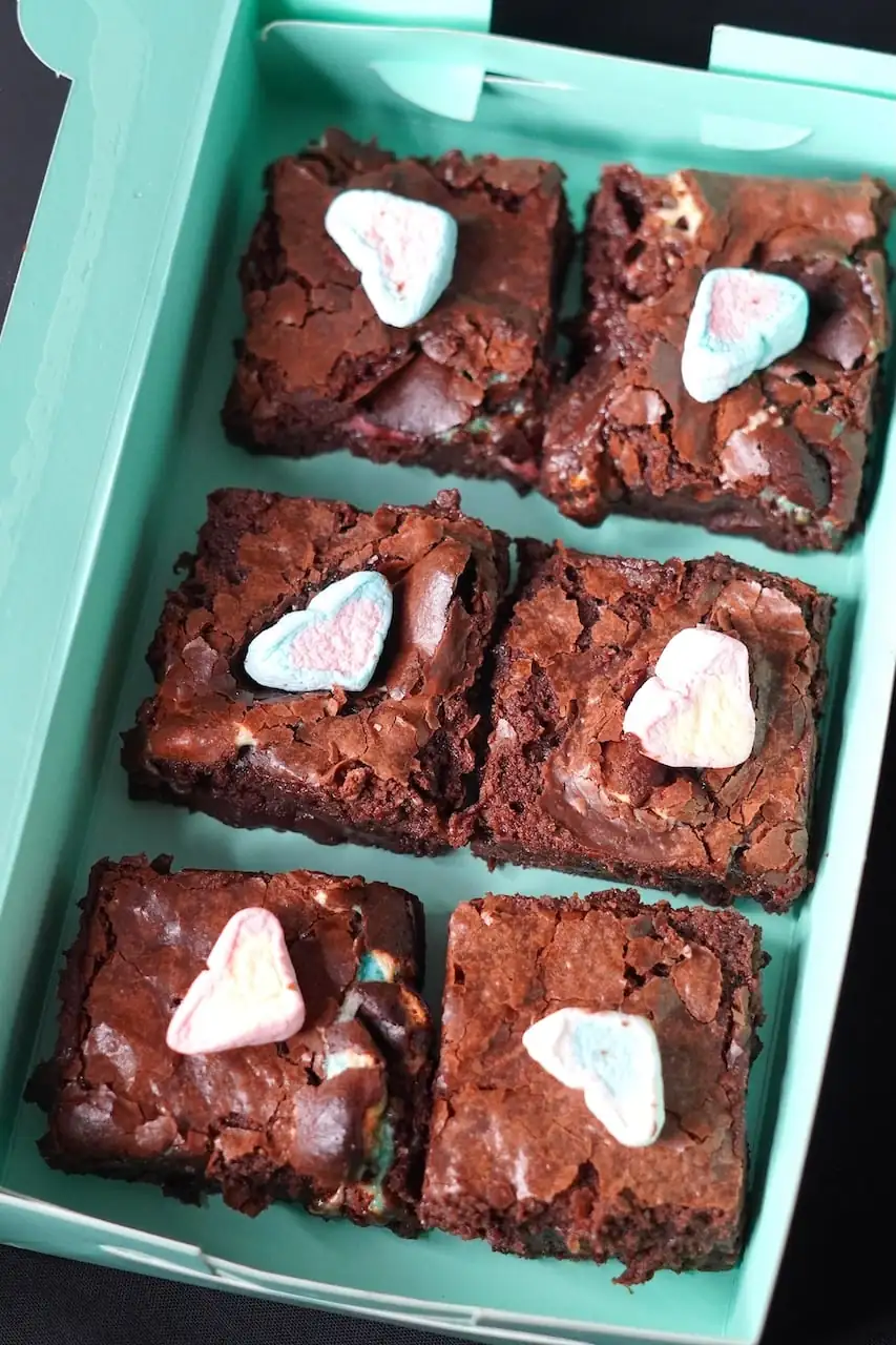 Receta de brownies de malvavisco sin huevo