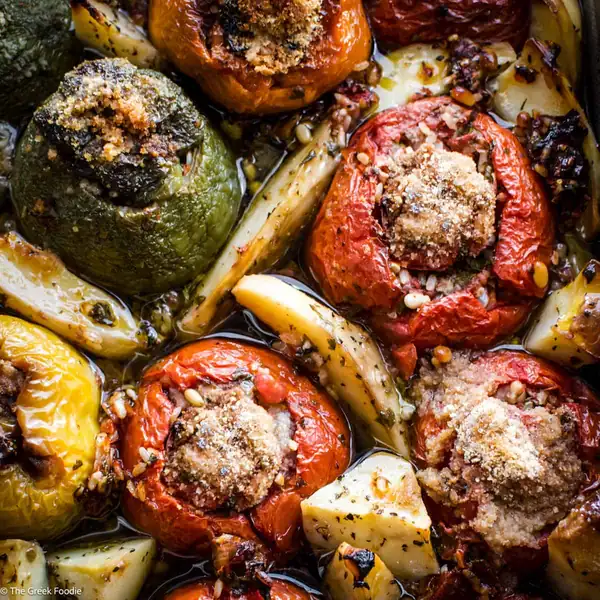 Gemista-Greek Stuffed Tomatoes & Peppers