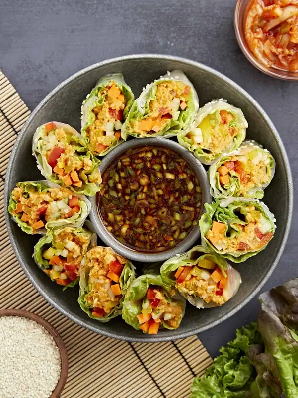 Kimchi Spring Rolls