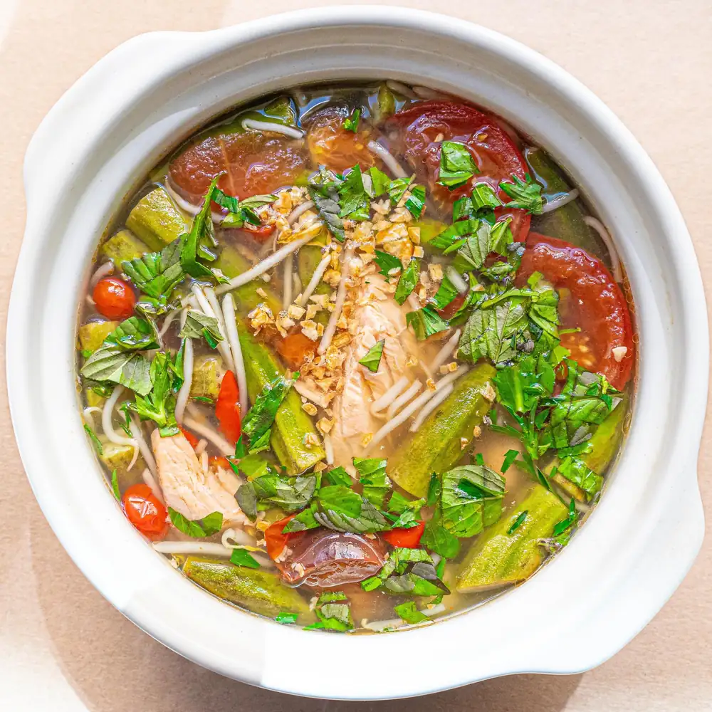 Vietnamese Sweet and Sour Fish Soup (Canh Chua Ca)