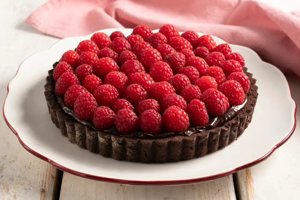 Chocolate and Raspberry Tart