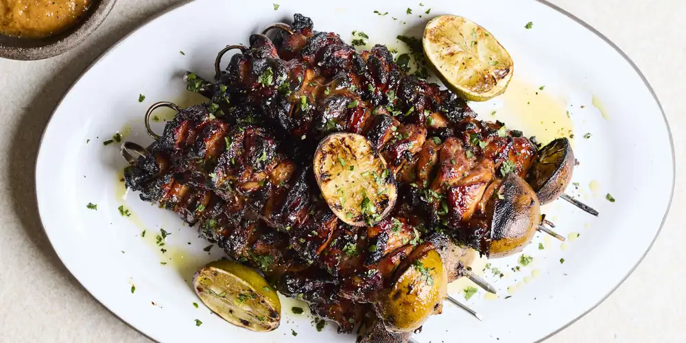 Adobo Chicken Skewers With Banana Ketchup Recipe