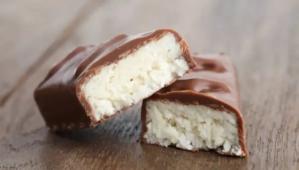 Vegan coconut-filled chocolates