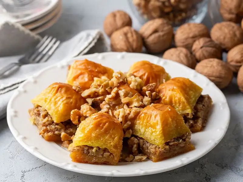 How to Prepare Walnuts for Walnut Baklava?
