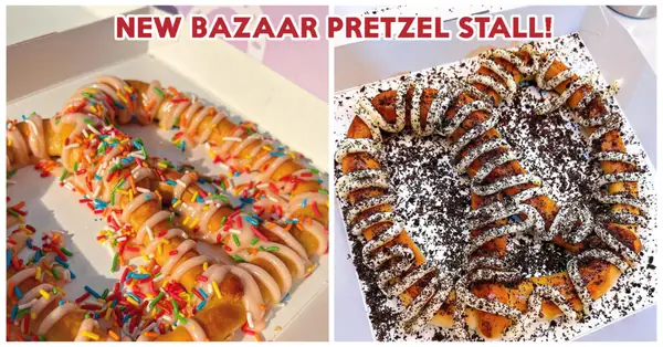 Nasty Cookie Founder Opens Pretzel Stall At The Geylang Bazaar, Selling Flavours Such As Ondeh Ondeh And Pizza