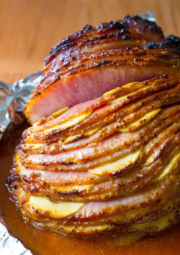 Baked Ham Recipe with Apples