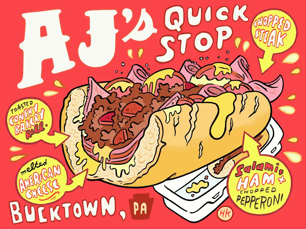 La sandwichería rural de Pensilvania que prepara unos cheesesteaks increíbles al estilo de Filadelfia