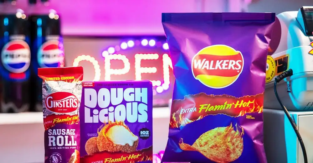 Ginsters and Doughlicious team up with Walkers on spicy new products