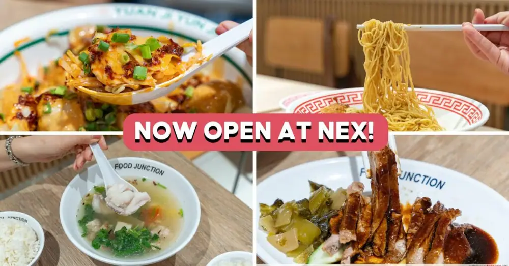 NEX’s Food Junction Reopens With New Trendy Stalls, From China’s #1 Handmade Dumplings To Song Fa Kway Chap