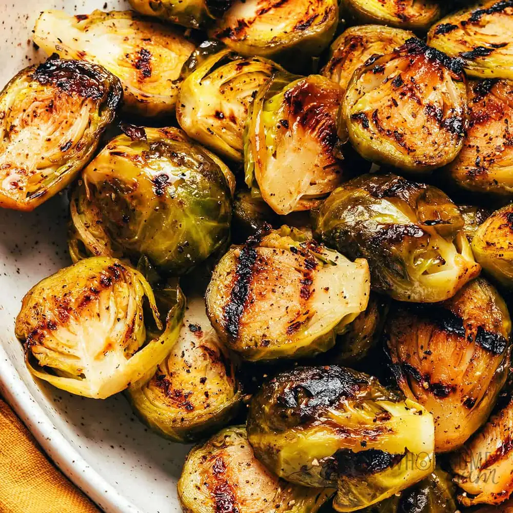 Grilled Brussels Sprouts (No Precooking)