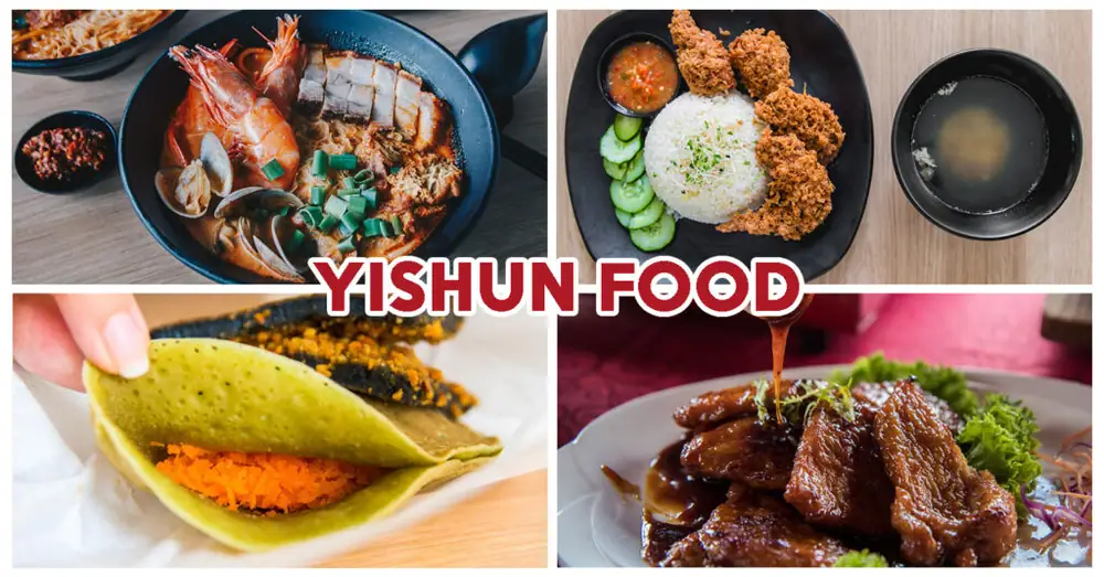 7 lugares de comida de Yishun incluyendo pizza de té verde y alas de har cheong gai