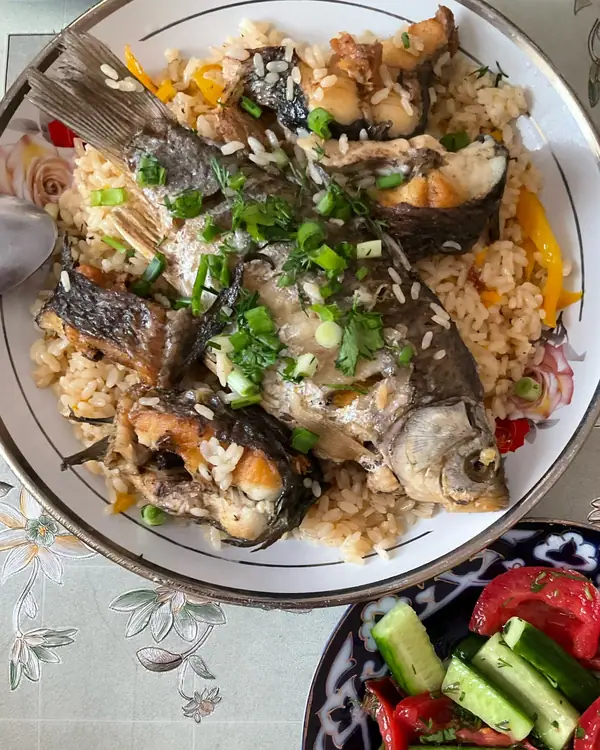 Uzbek Fish Plov Recipe