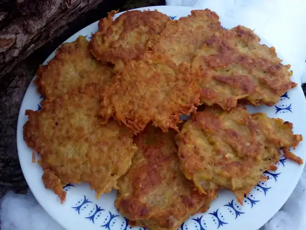 Potato pancakes with minced meat