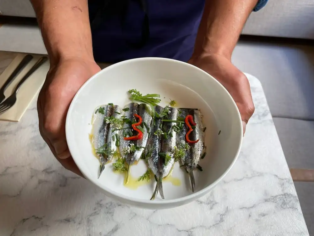Receta de anchoas frescas marinadas