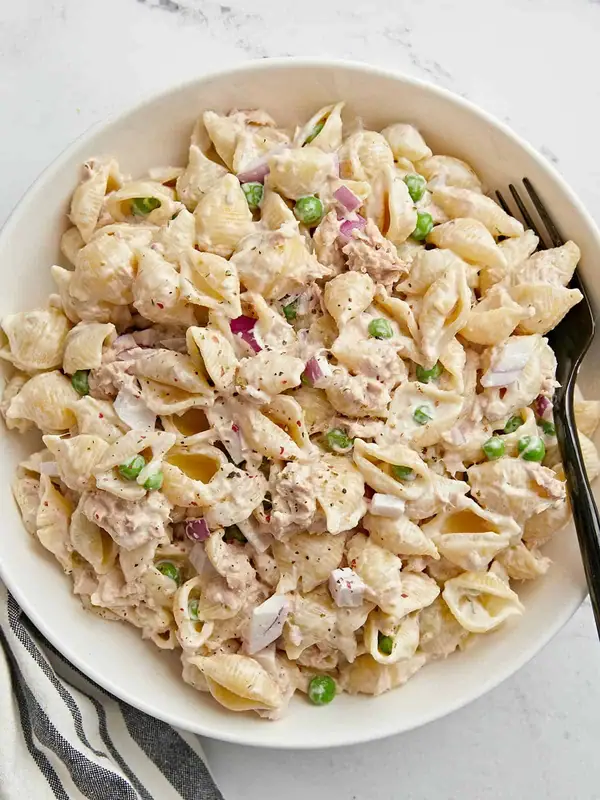 ​Beat the heat with this cool and creamy Tuna Pasta Salad