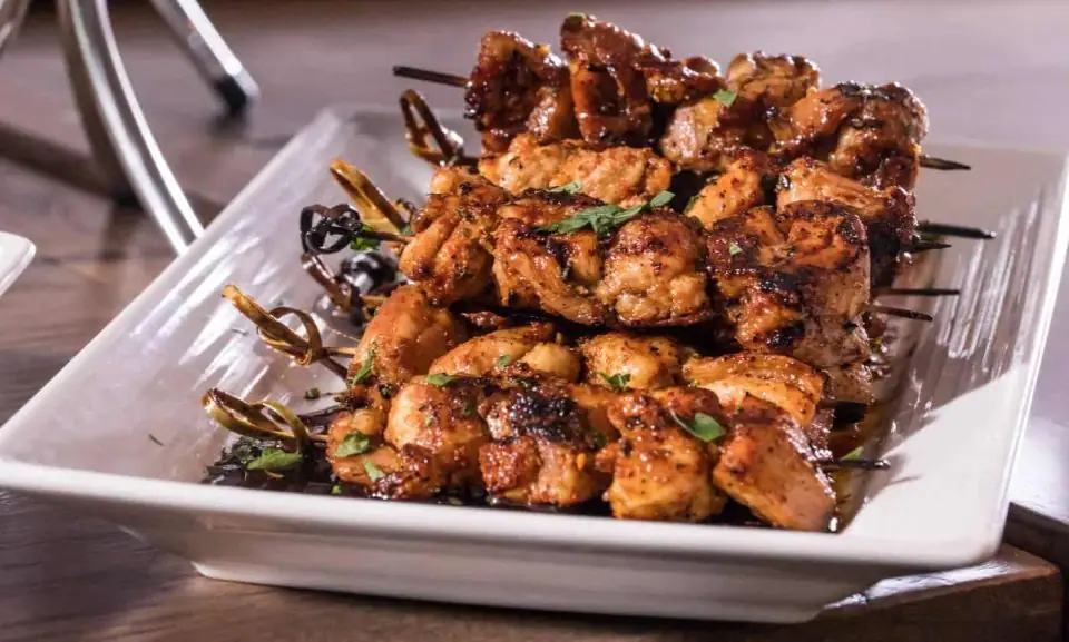 Grilled Chicken Thigh Skewers by Chef Rick Gresh