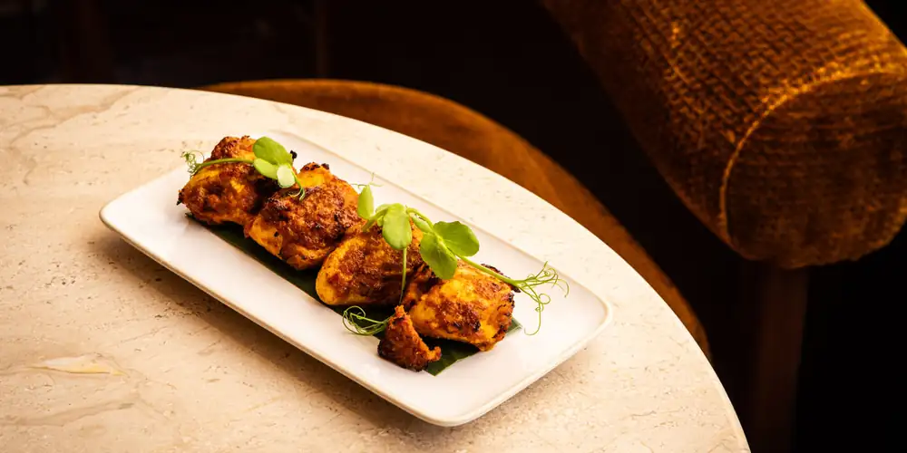 Pollo asado con ghee de Kundapur