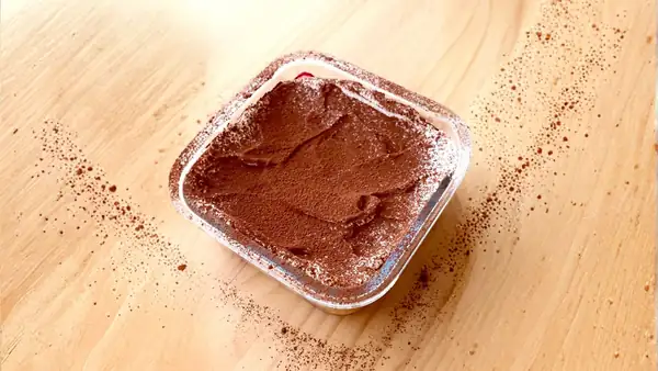 Baked protein dessert with fruit