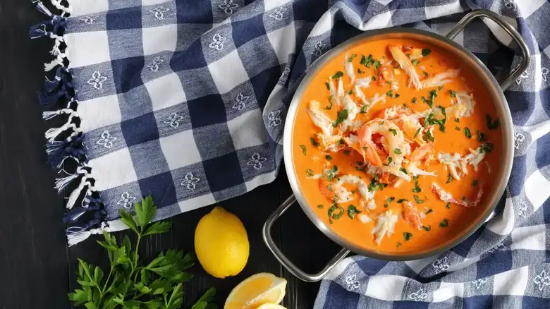 The Pantry Staple That Will Thicken Seafood Bisque In A Pinch