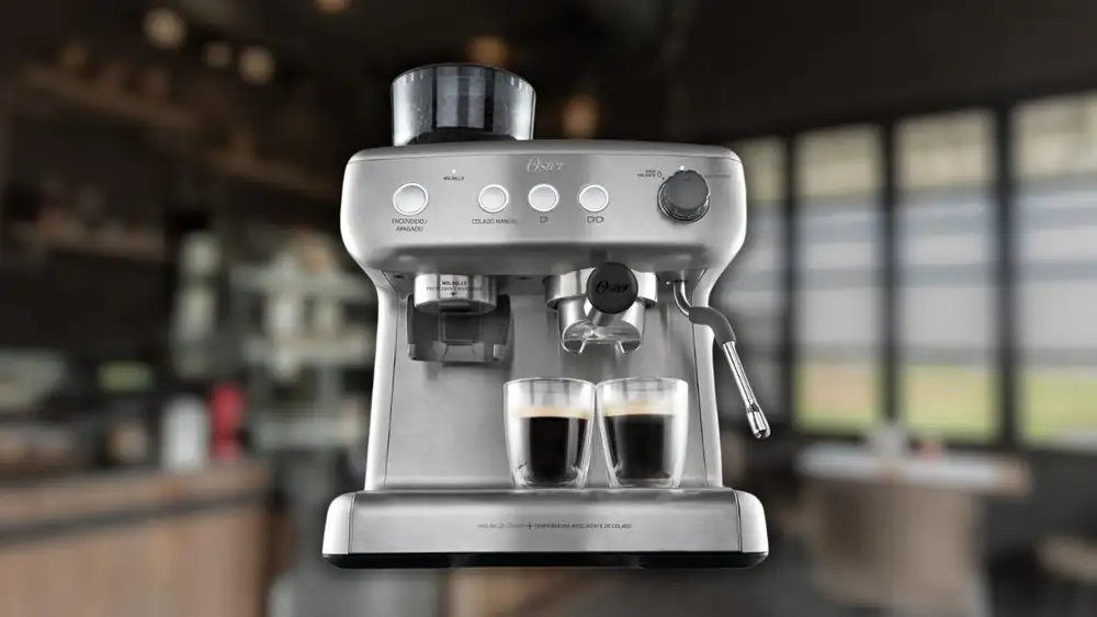 Want barista-quality coffee? The Oster coffee maker comes with a grinder and 15 bars of pressure
