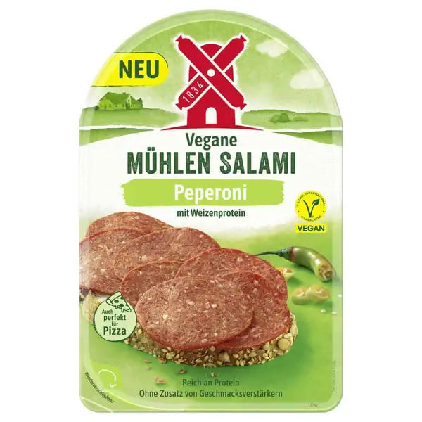 Rügenwalder Mühle Launches Vegan Salami Peperoni, Removes Methylcellulose from All Vegan Salami Lines