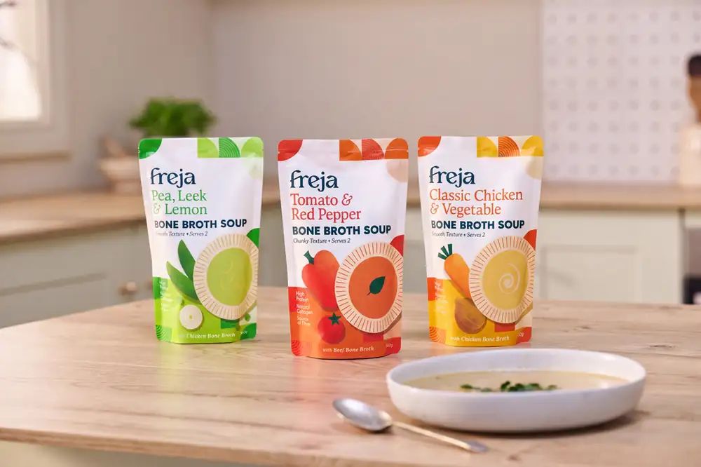Freja enters ambient soup category with bone broth-based range