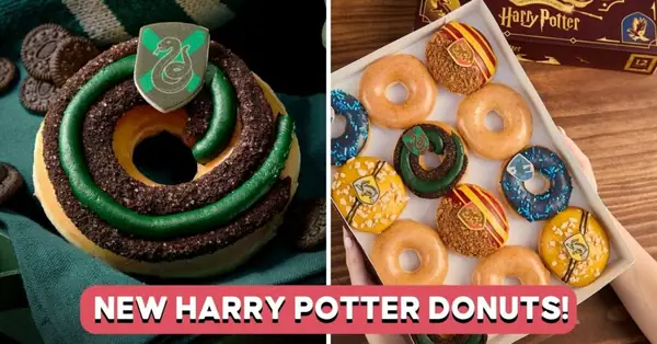 Krispy Kreme Launches Harry Potter Doughnuts In 4 Hogwarts House Flavours