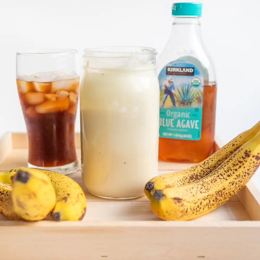Cómo preparar una crema de plátano (espuma fría de plátano)