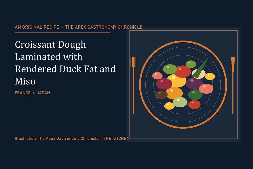 Croissant Dough Laminated with Rendered Duck Fat and Miso