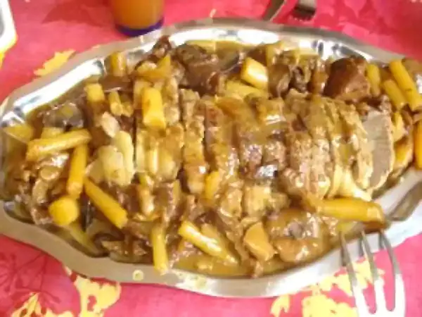Recipe for roast veal with porcini mushrooms and salsify
