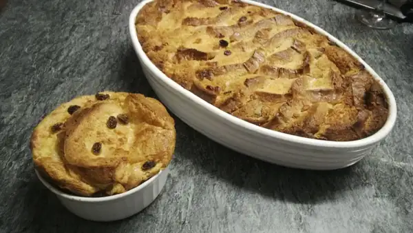 Vanilla Brioche Bread Pudding With Sweetened Condensed Milk