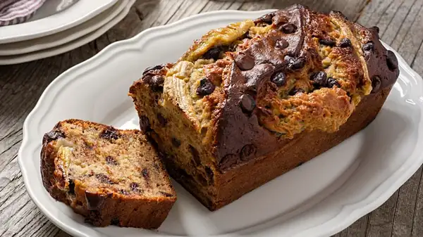 Balance the sweetness of the banana bread with a simple addition