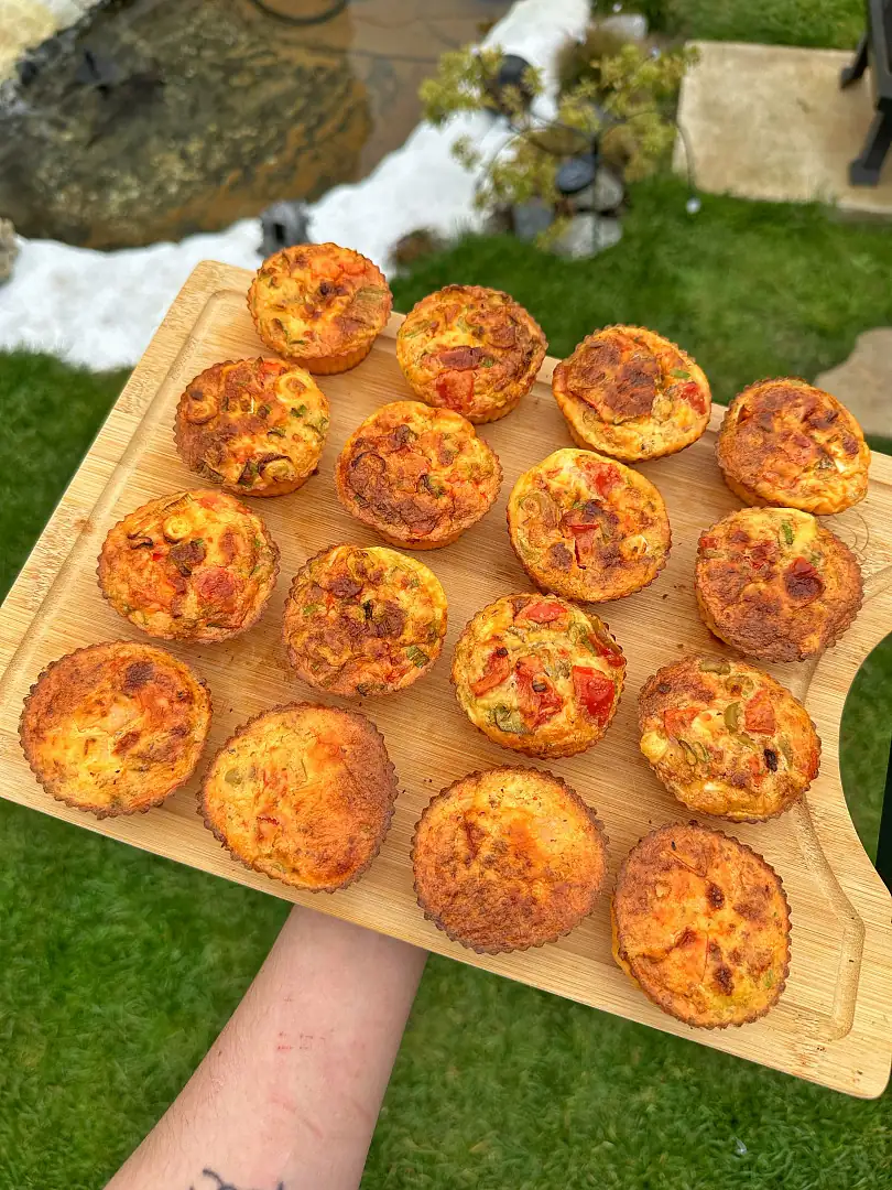 Egg muffins with vegetables