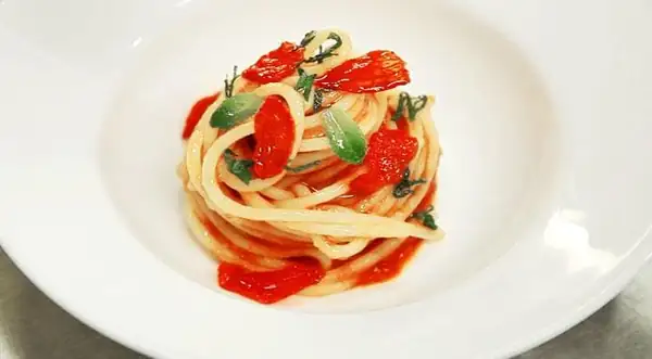 Spaghetti With Tomato Sauce by Davide Oldani
