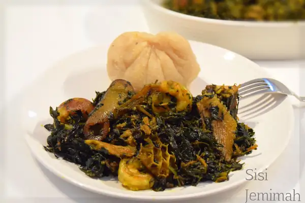 Receta de sopa de Edikanang Ikong