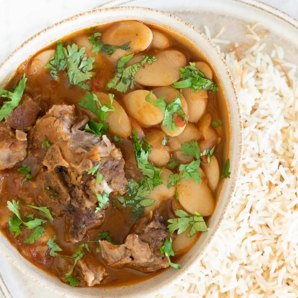 Fasolia Lebanese Lamb and Lima Bean Stew