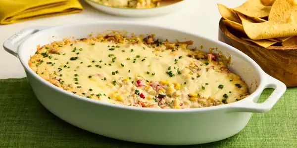 Kick Off Football Season With This Cheesy Bacon Ranch Corn Dip